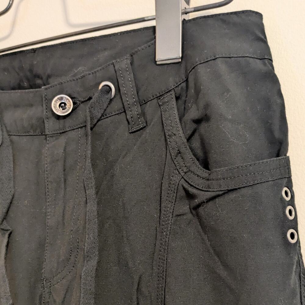 Harley-Davidson Pants Womens 6 Black Roll Up Relaxed Fit Motor Biker New - Picture 4 of 12